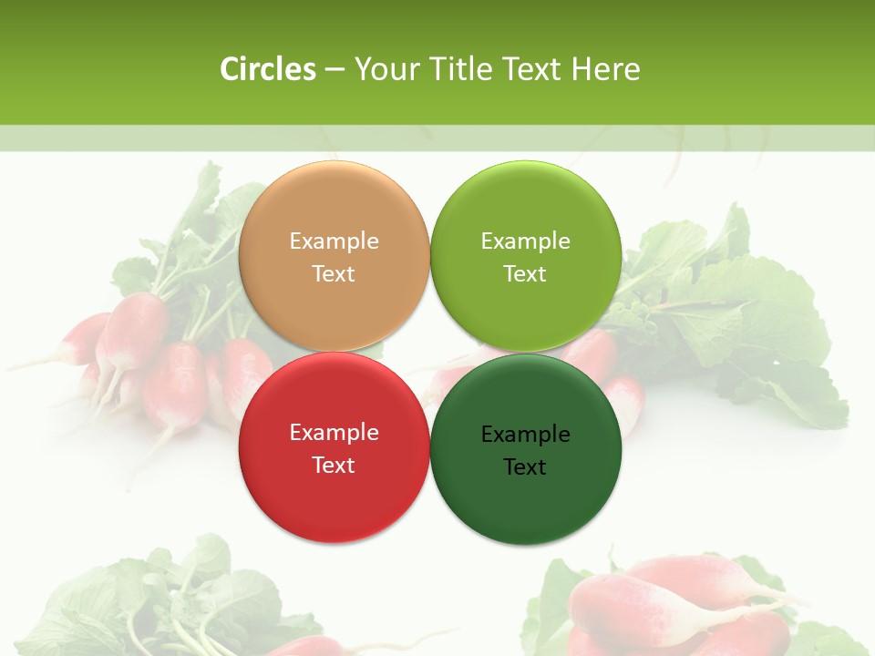 Group Vegetarian Holding PowerPoint Template