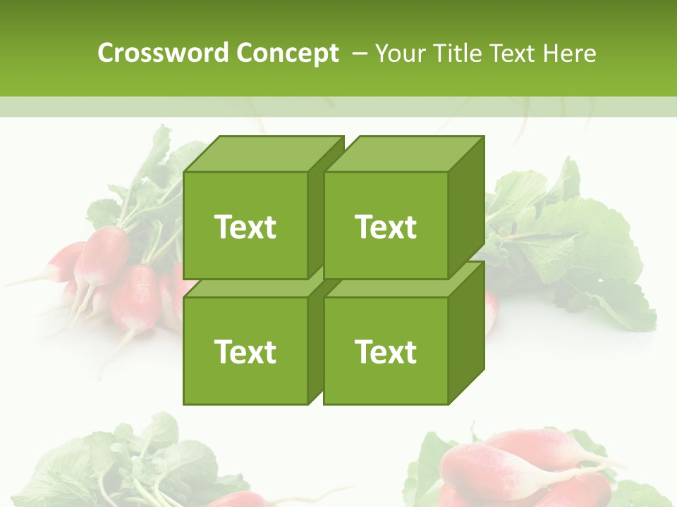 Group Vegetarian Holding PowerPoint Template