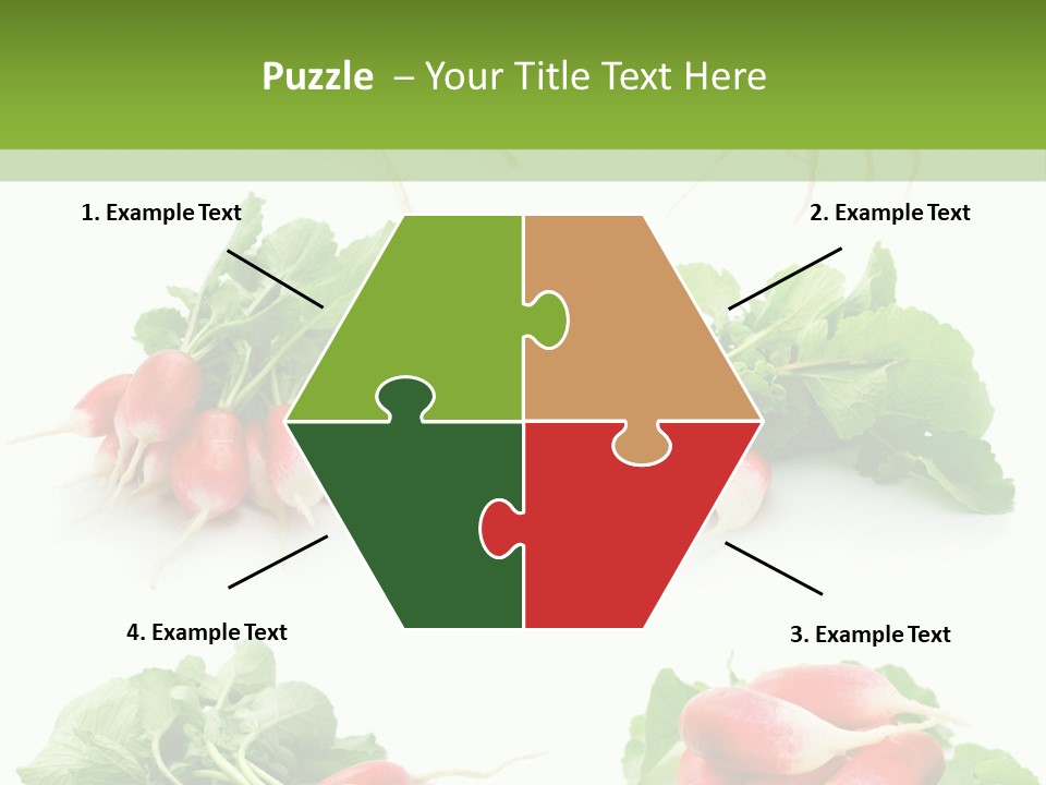 Group Vegetarian Holding PowerPoint Template