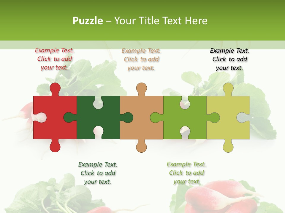 Group Vegetarian Holding PowerPoint Template