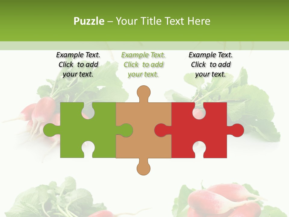 Group Vegetarian Holding PowerPoint Template