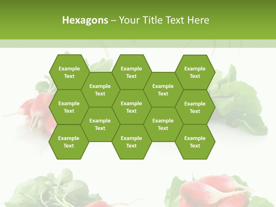 Group Vegetarian Holding PowerPoint Template