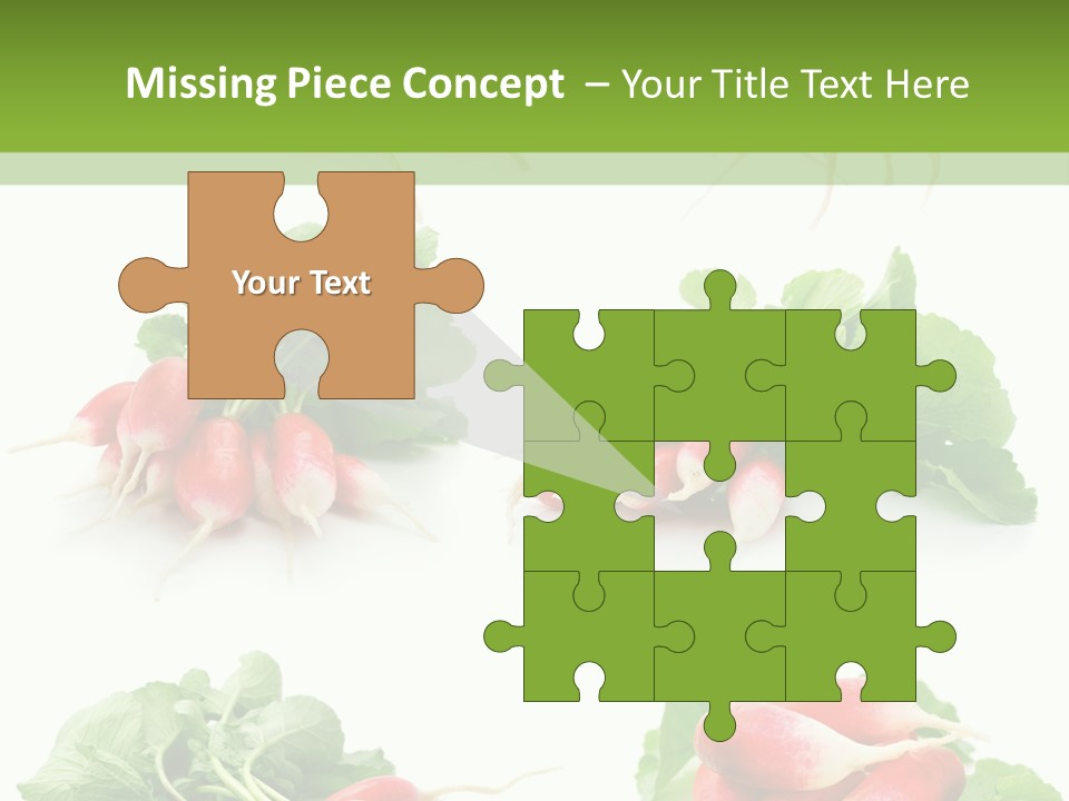 Group Vegetarian Holding PowerPoint Template