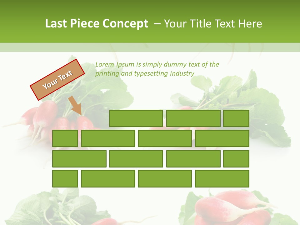 Group Vegetarian Holding PowerPoint Template