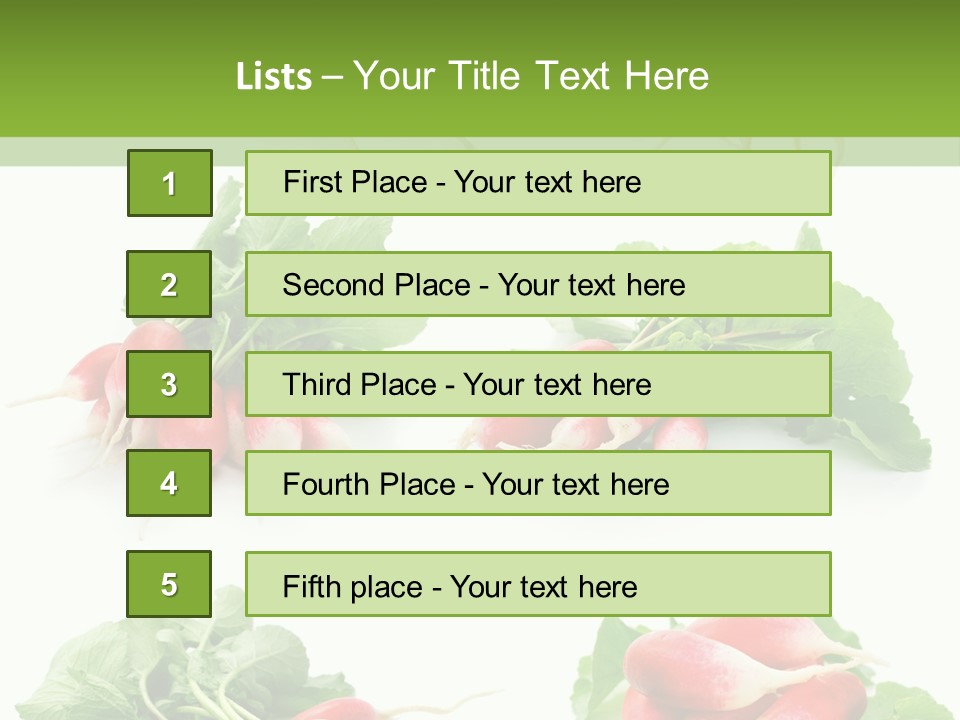 Group Vegetarian Holding PowerPoint Template