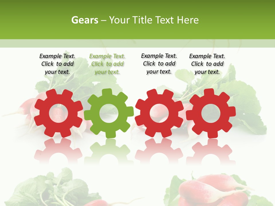 Group Vegetarian Holding PowerPoint Template