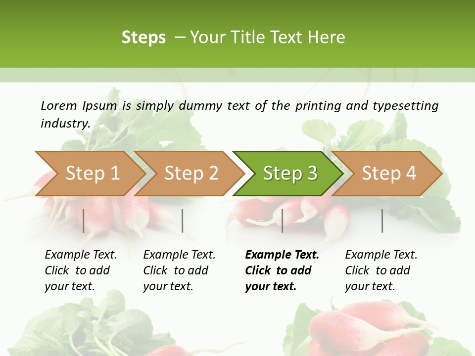 Group Vegetarian Holding PowerPoint Template