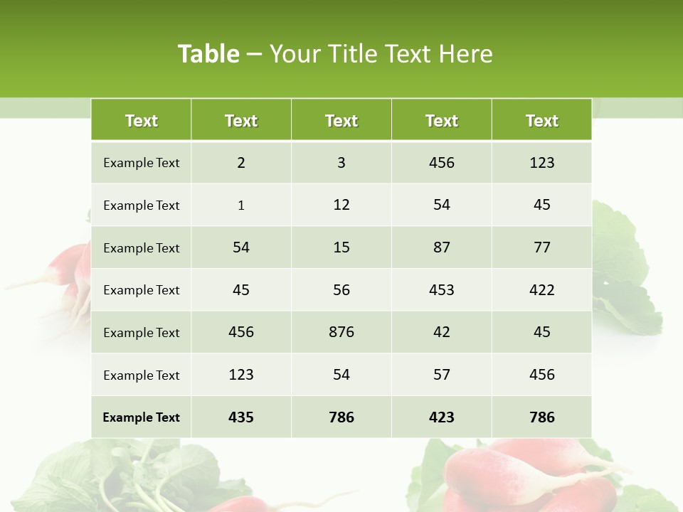 Group Vegetarian Holding PowerPoint Template