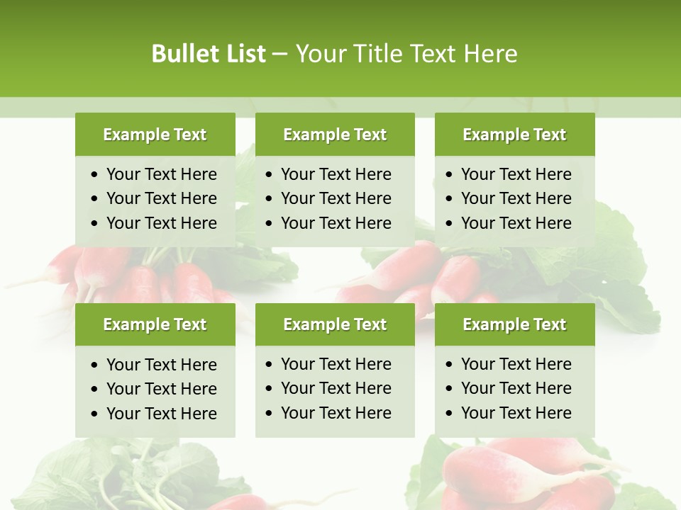 Group Vegetarian Holding PowerPoint Template