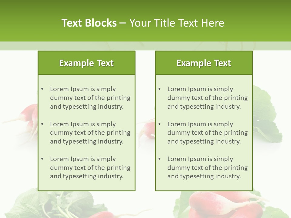 Group Vegetarian Holding PowerPoint Template