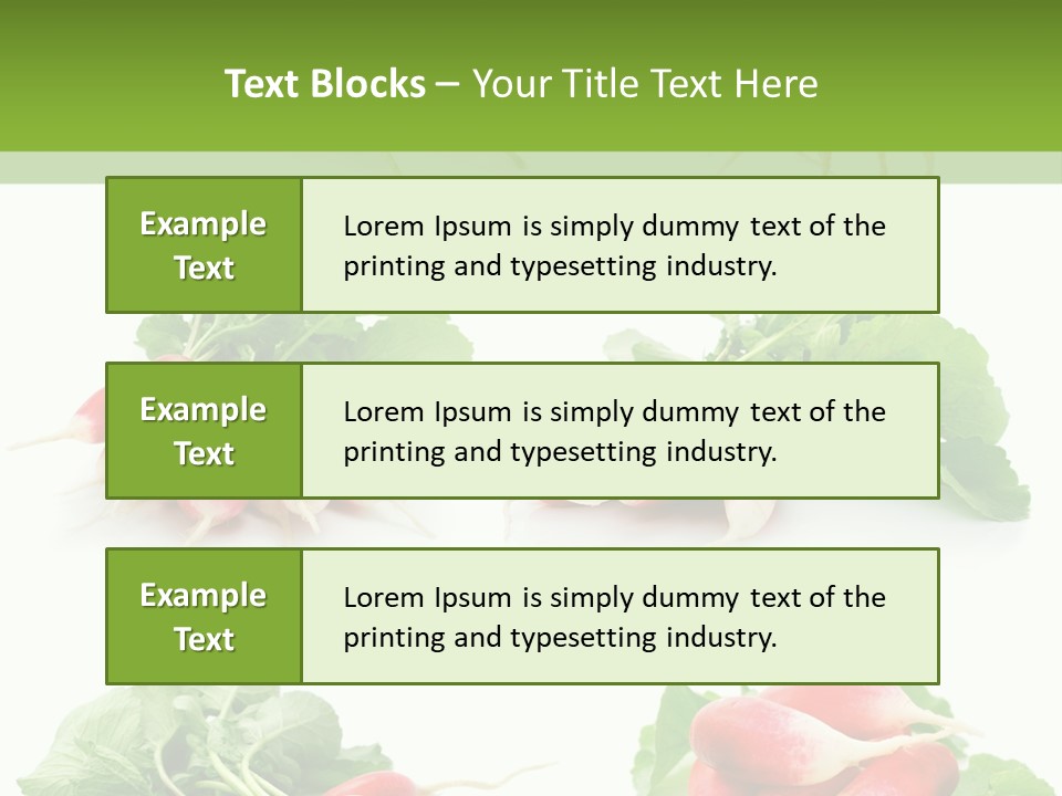 Group Vegetarian Holding PowerPoint Template
