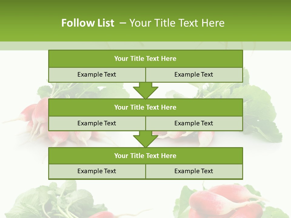 Group Vegetarian Holding PowerPoint Template