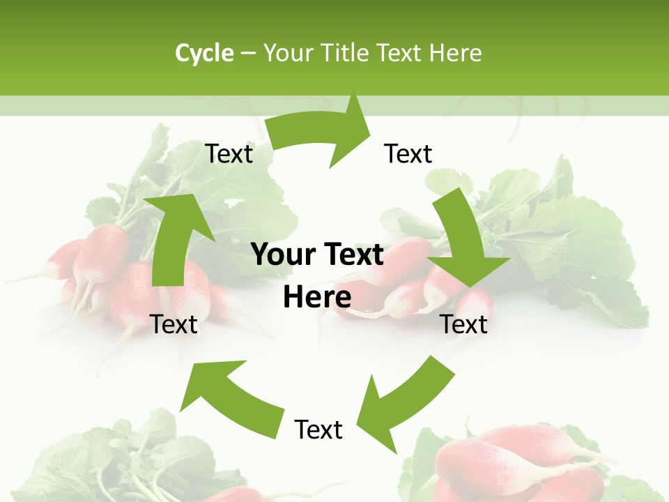 Group Vegetarian Holding PowerPoint Template