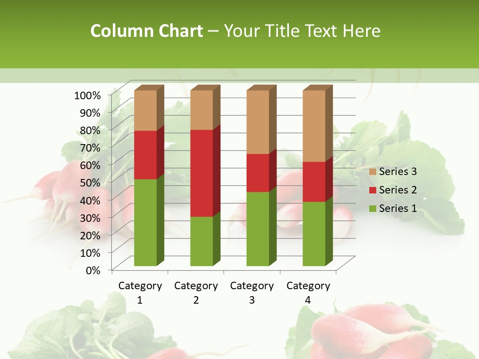 Group Vegetarian Holding PowerPoint Template