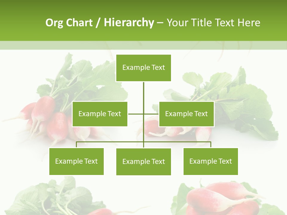 Group Vegetarian Holding PowerPoint Template