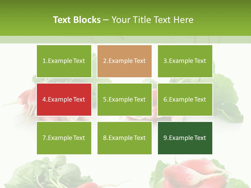 Group Vegetarian Holding PowerPoint Template