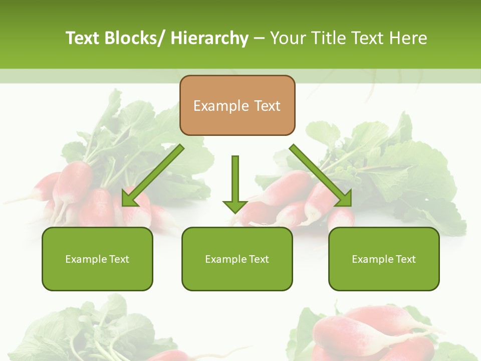 Group Vegetarian Holding PowerPoint Template