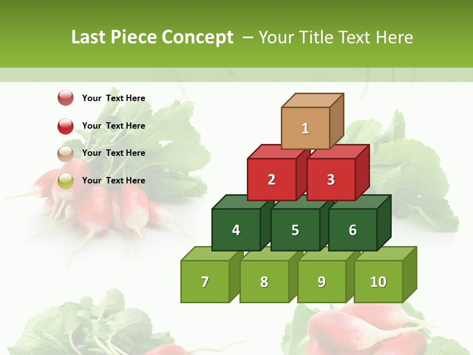 Group Vegetarian Holding PowerPoint Template