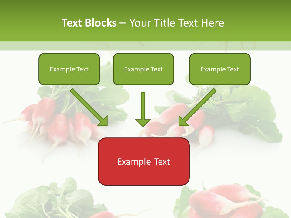 Group Vegetarian Holding PowerPoint Template
