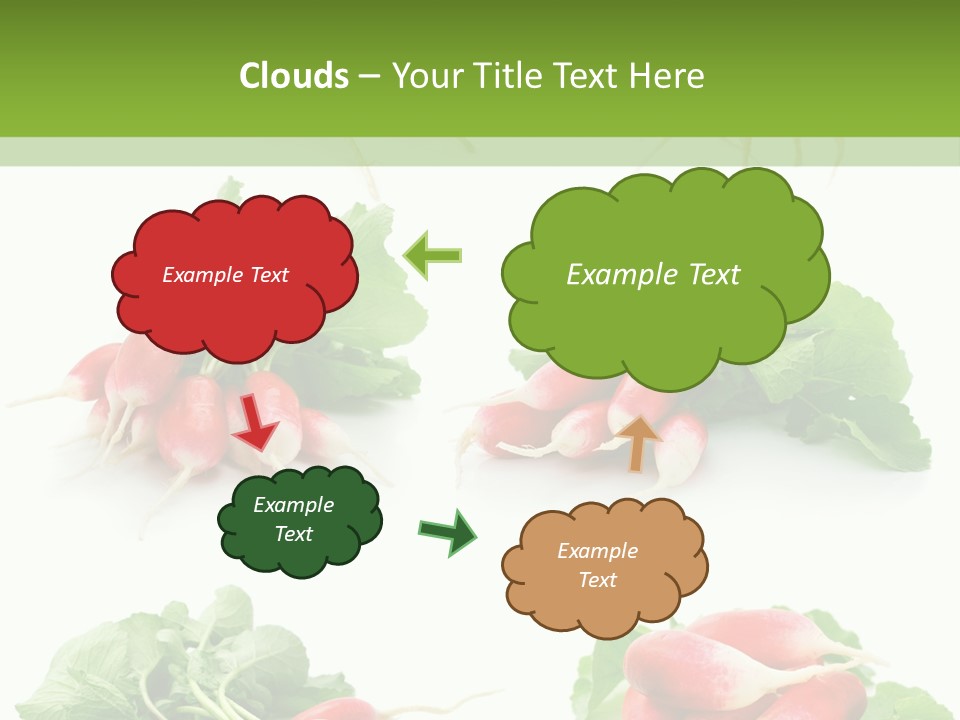 Group Vegetarian Holding PowerPoint Template