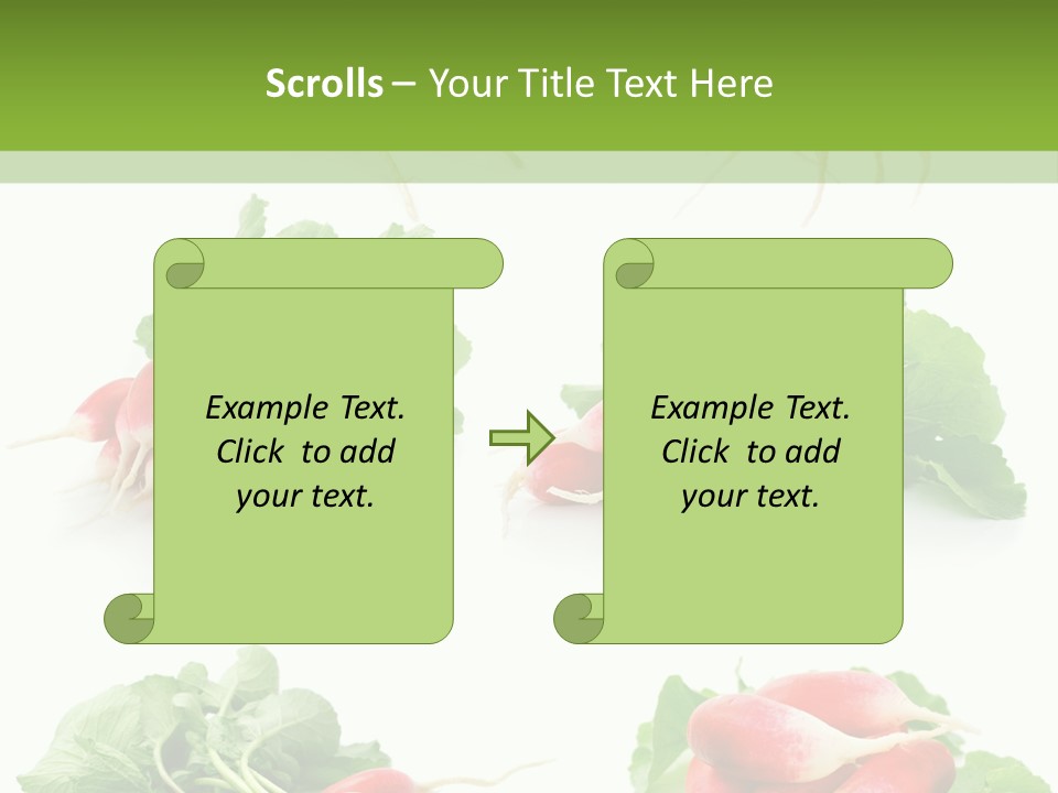 Group Vegetarian Holding PowerPoint Template