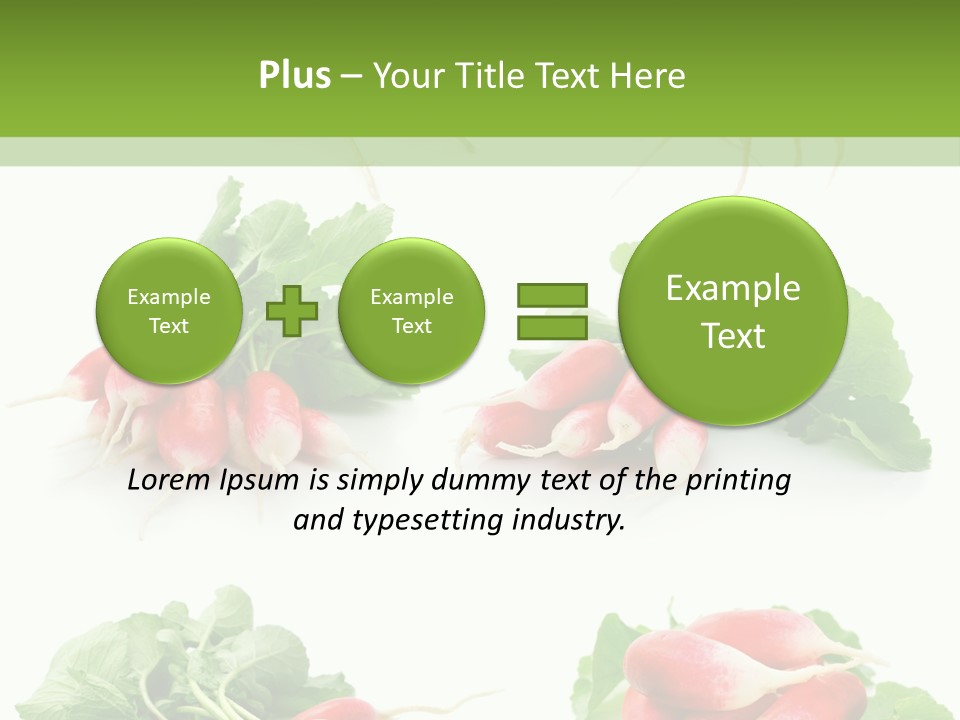 Group Vegetarian Holding PowerPoint Template