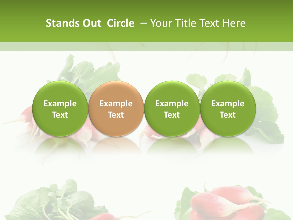 Group Vegetarian Holding PowerPoint Template