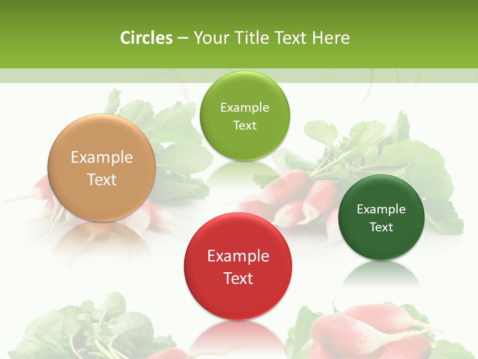 Group Vegetarian Holding PowerPoint Template