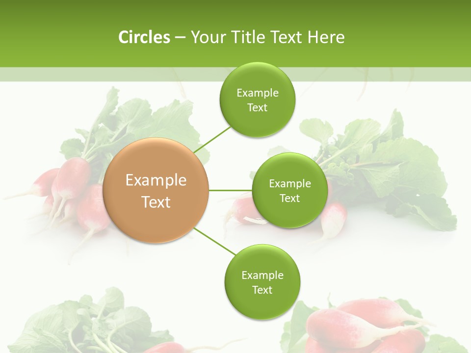 Group Vegetarian Holding PowerPoint Template