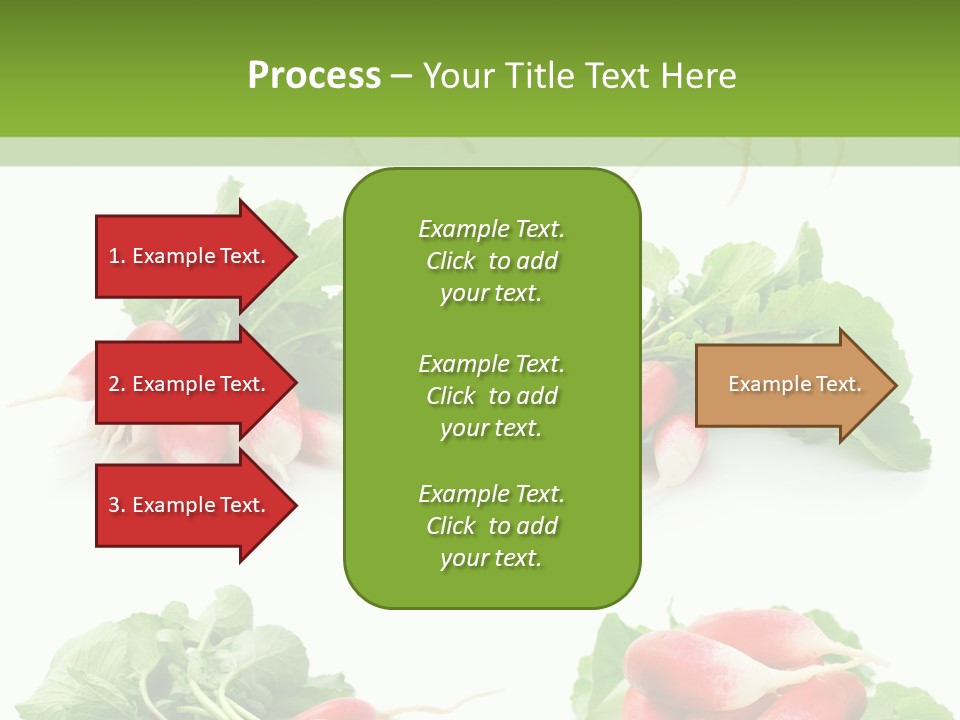 Group Vegetarian Holding PowerPoint Template