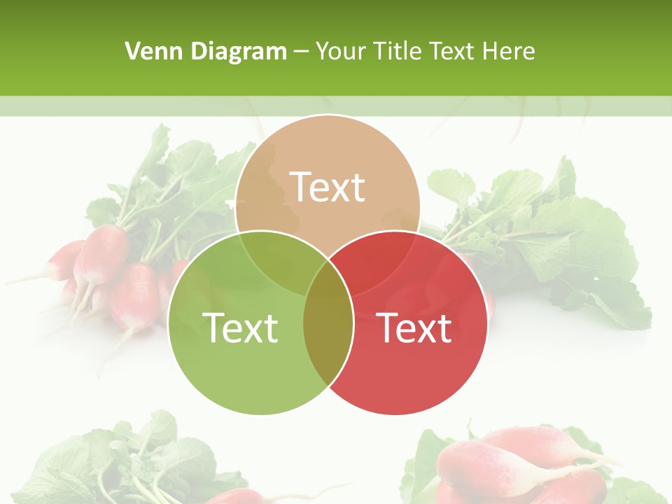 Group Vegetarian Holding PowerPoint Template