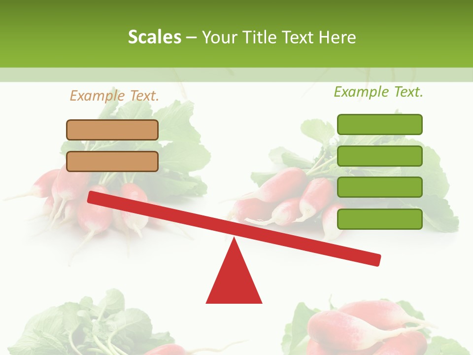 Group Vegetarian Holding PowerPoint Template