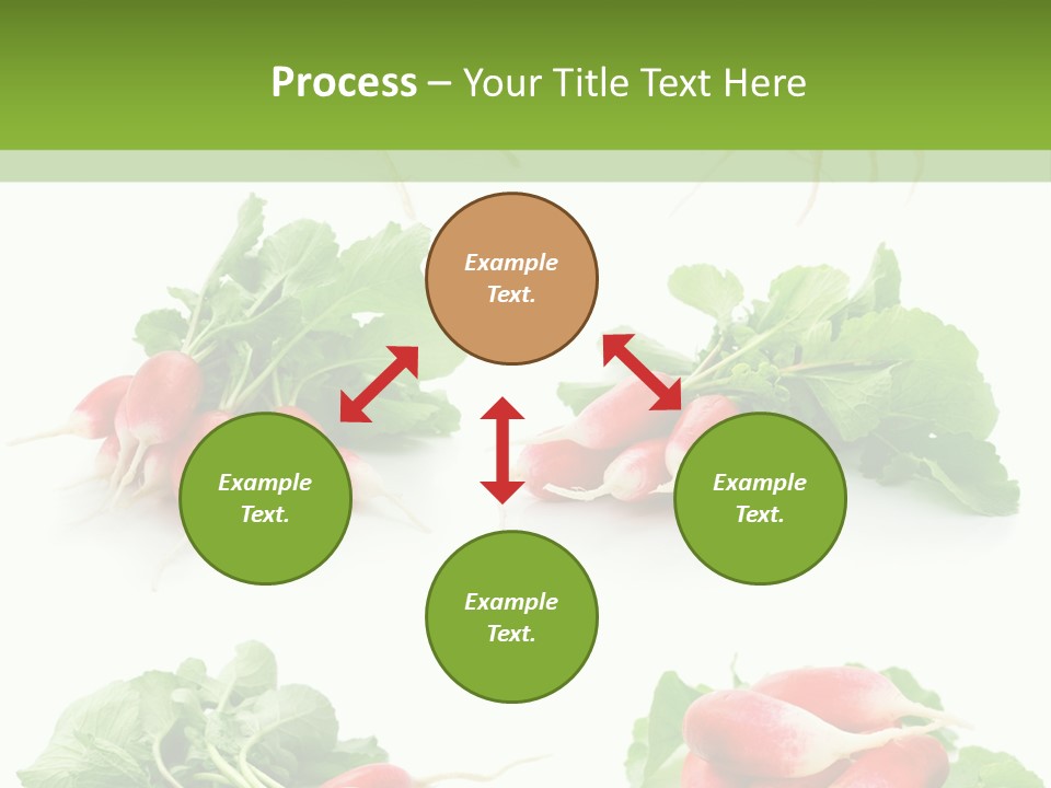 Group Vegetarian Holding PowerPoint Template