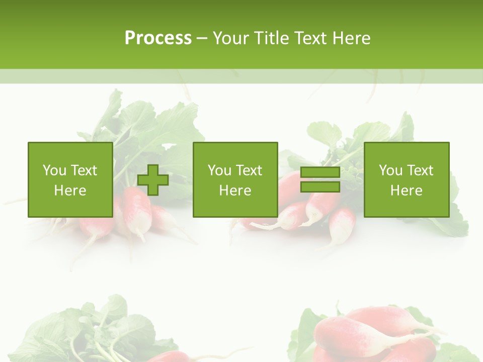 Group Vegetarian Holding PowerPoint Template