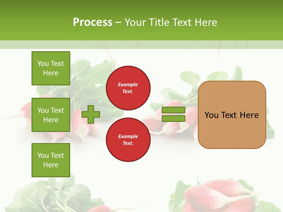 Group Vegetarian Holding PowerPoint Template