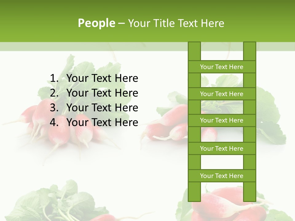 Group Vegetarian Holding PowerPoint Template