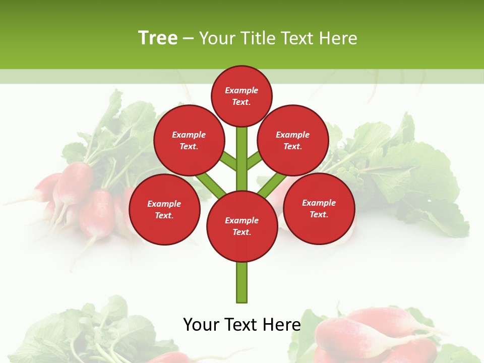Group Vegetarian Holding PowerPoint Template