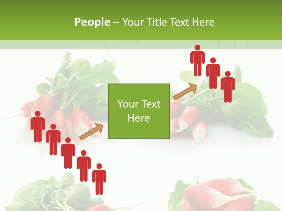 Group Vegetarian Holding PowerPoint Template