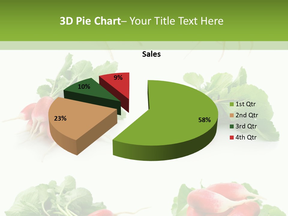 Group Vegetarian Holding PowerPoint Template