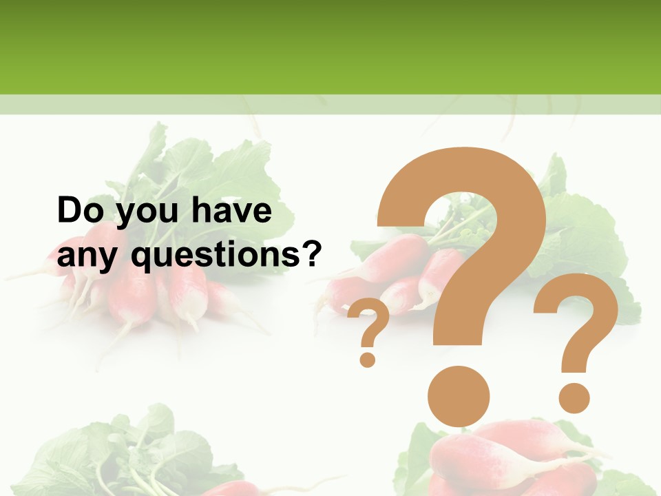 Group Vegetarian Holding PowerPoint Template