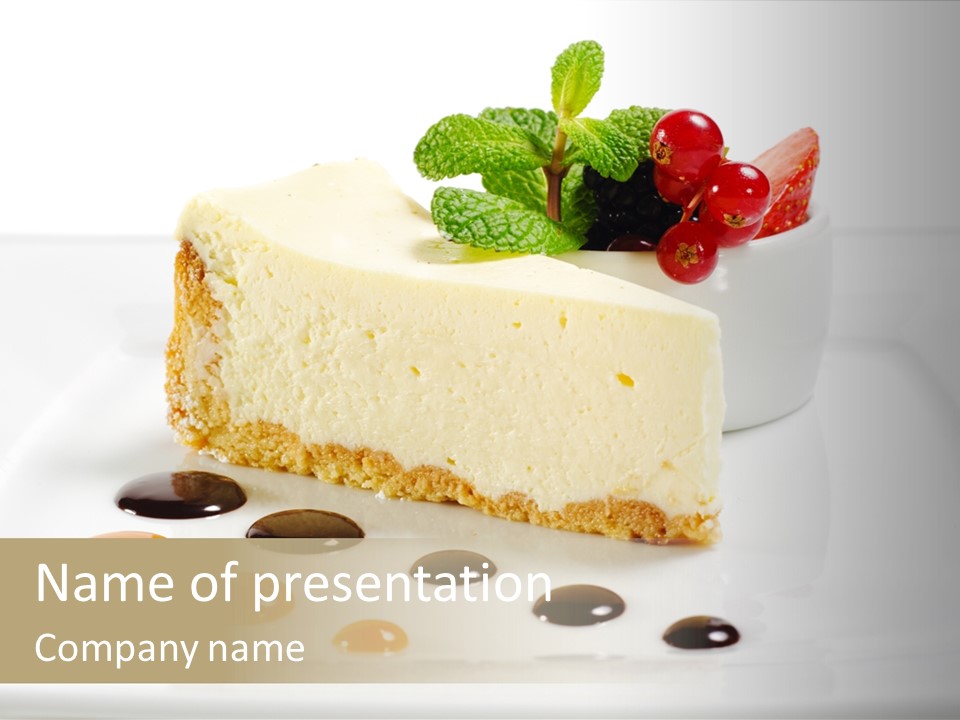 Creamy Cream Tasty PowerPoint Template