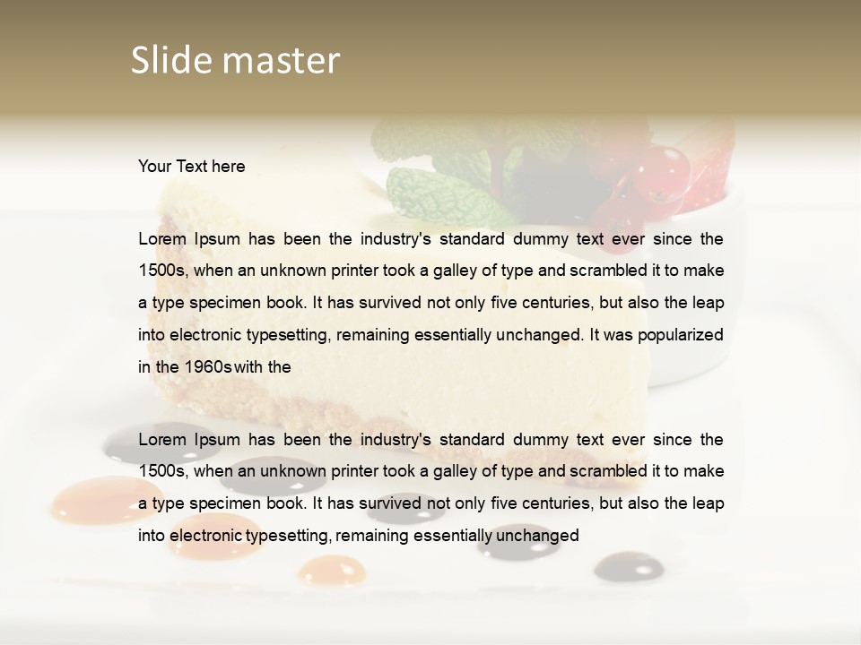 Creamy Cream Tasty PowerPoint Template