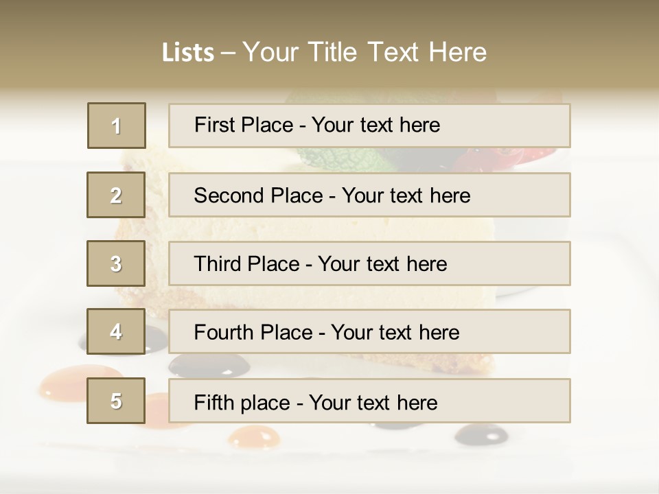 Creamy Cream Tasty PowerPoint Template