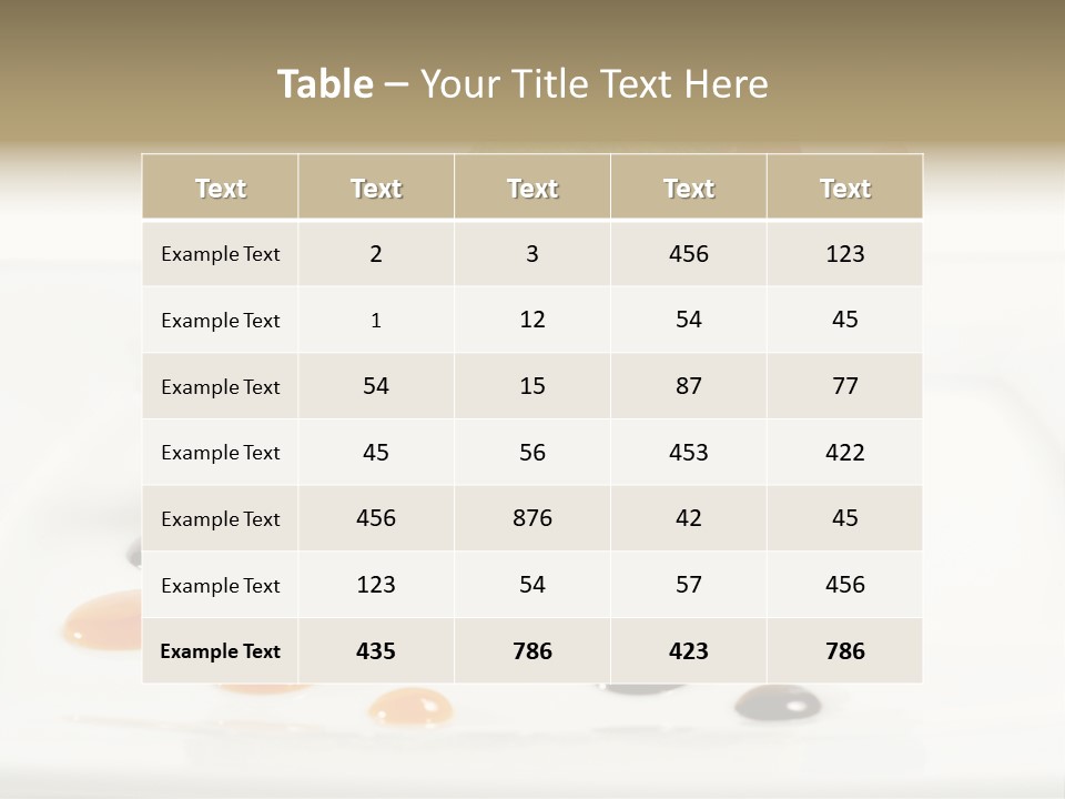 Creamy Cream Tasty PowerPoint Template