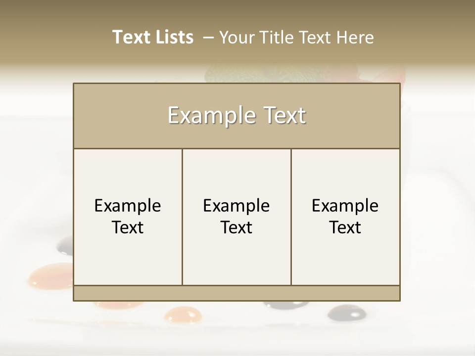 Creamy Cream Tasty PowerPoint Template