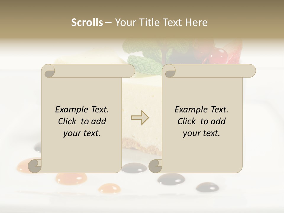 Creamy Cream Tasty PowerPoint Template