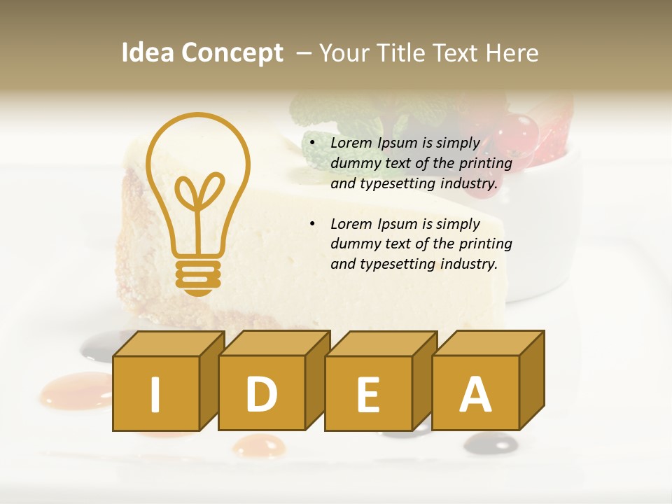 Creamy Cream Tasty PowerPoint Template