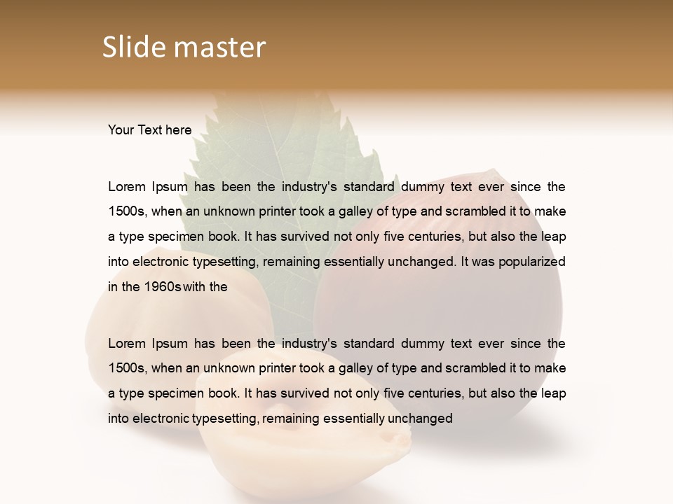 Nut Natural Fat PowerPoint Template