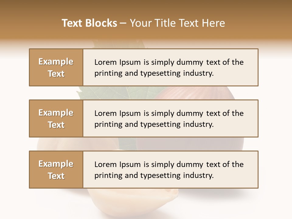 Nut Natural Fat PowerPoint Template