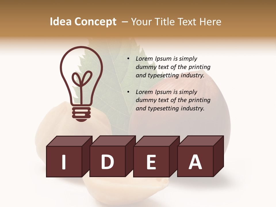 Nut Natural Fat PowerPoint Template